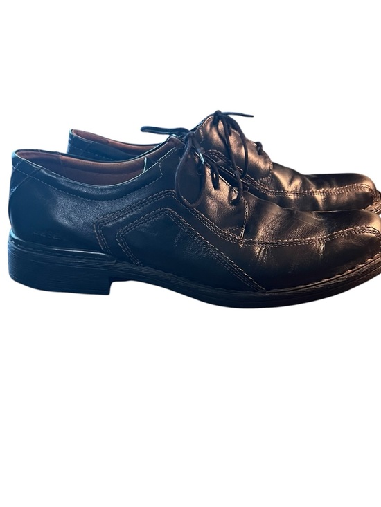 Josef Seibel Black Leather Lace-Up Dress Shoes main image 10